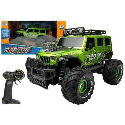 Auto zdalnie sterowane r/c jeep zielony 2.4g
