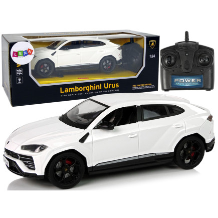 Auto r/c 1:24 lamborghini urus biały 2.4 g światła