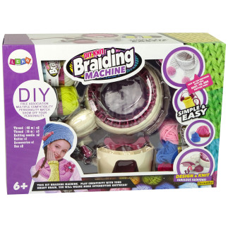 Zestaw kreatywny maszynka do zaplatania tkania 5 kolorów nici