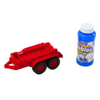 Traktor na bańki mydlane przyczepa czujnik przeszkód światła dźwięki