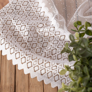 Firanka żakardowa, wysokość 250cm, kolor 001 biały