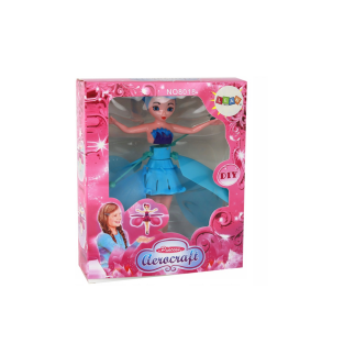 Magiczna lalka latająca wróżka niebieska sterowana ręką