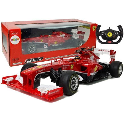Auto wyścigowe bolid formuła 1 ferrari f138 czerwony 1:12 2.4g