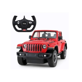 Auto r/c jeep wrangler rubicon 1:14 rastar czerwony