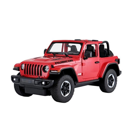Auto r/c jeep wrangler rubicon 1:14 rastar czerwony