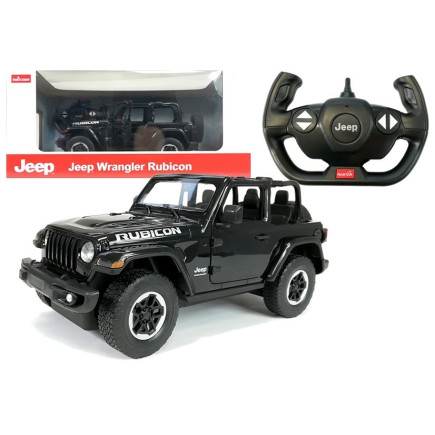Auto r/c jeep wrangler rubicon 1:14 rastar czarny