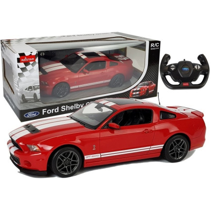 Auto r/c ford shelby rastar 1:14 czerwony na pilota