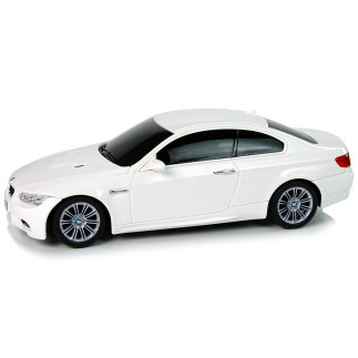 Zdalnie sterowane auto BMW M3 białe z pilotem i kierownicą, dźwięk i światła - EAN: 5904204756594