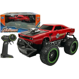 Auto zdalnie sterowane r/c 6.5 km/h wysokie koła czerwone