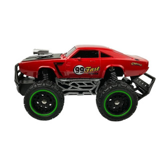 Auto zdalnie sterowane r/c 6.5 km/h wysokie koła czerwone