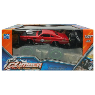 Auto zdalnie sterowane r/c 6.5 km/h wysokie koła czerwone