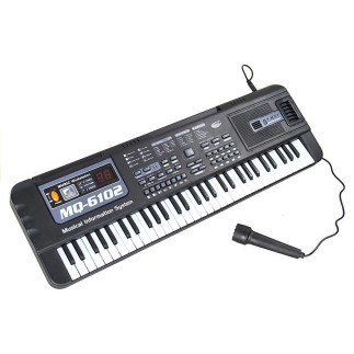 Keyboard MQ-6102 61 Klawiszy z Mikrofonem do Nauki - EAN: 5905884457573