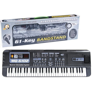 Keyboard mq-6102 61 klawiszy mikrofon do nauki