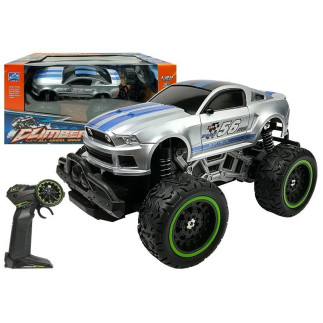 Auto zdalnie sterowane r/c 6.5 km/h wysokie koła srebrne