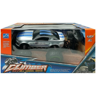 Auto zdalnie sterowane r/c 6.5 km/h wysokie koła srebrne