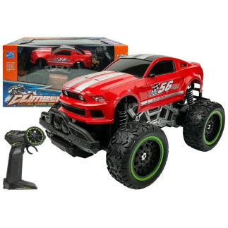 Auto zdalnie sterowane r/c 6.5 km/h wysokie koła czerwone