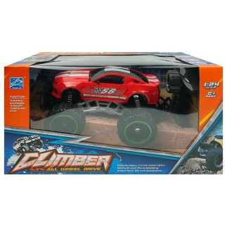 Auto zdalnie sterowane r/c 6.5 km/h wysokie koła czerwone