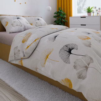 Ginko komplet pościeli z bawełny satynowej 160x200cm