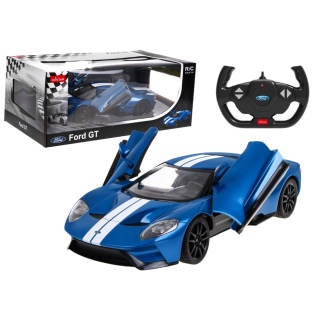 Auto rc model zdalnie sterowany ford gt 1:14 otwierane drzwi niebieski