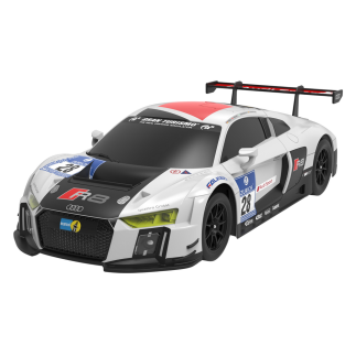 Zdalnie sterowane auto sportowe Audi R8 LMS 1:24 biało-czarne - EAN 5905991028925
