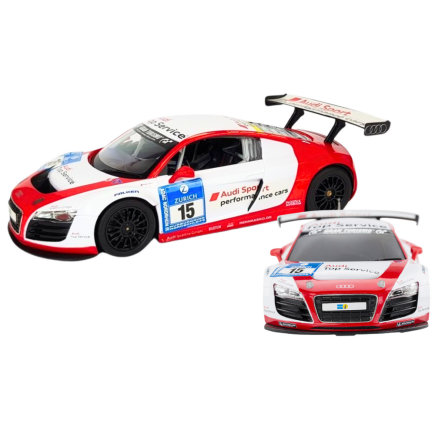 Audi R8 LMS Zdalnie Sterowane Auto R/C 1:24 Białe - EAN: 5905991028932