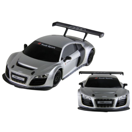 Auto r/c 1:24 zdalnie sterowane sportowe audi r8 lms srebrne