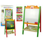 Drewniana tablica 2w1 z magnesami i pisakiem - edukacyjne liczby, działania i słowa | EAN: 5904665990520