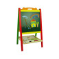 Drewniana tablica 2w1 z magnesami i pisakiem - edukacyjne liczby, działania i słowa | EAN: 5904665990520