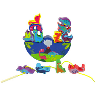 Drewniana gra zręcznościowa Dinosaur Balance Game 5904665990278