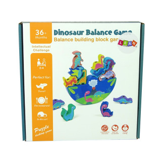Drewniana gra dinosaur balance game dinozaury zręcznościowa