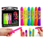 Zestaw do malowania twarzy neonowymi pisakami i kredkami fluorescencyjnymi 6szt | EAN: 5905991034698
