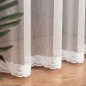 Firanka haftowana z dolnym wzorem 290cm, kolor biały 001 - EAN: 5906450013575