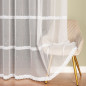 Firanka haftowana z dolnym wzorem 290cm, kolor biały 001 - EAN: 5906450013575
