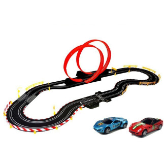 Tor Wyścigowy Top Turbo 1:43 z 2 Autkami i Kontrolerami, Długość 540 cm - EAN: 5904665997130