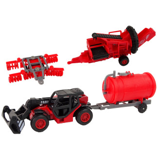 Zestaw Metalowych Pojazdów Rolniczych - Traktor 12szt. EAN: 5905323214613