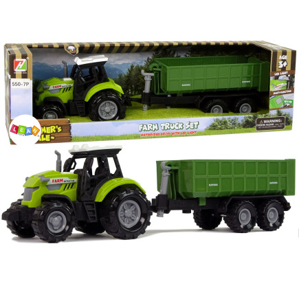 Traktor odpinana przyczepka farma dźwięk zielony