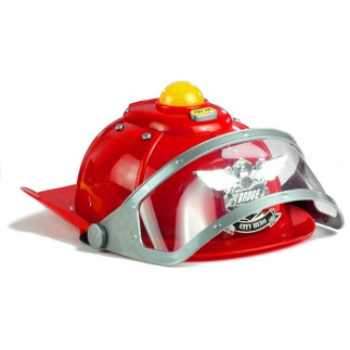 Zestaw strażaka dla dziecka kask toporek akcesoria czerwony