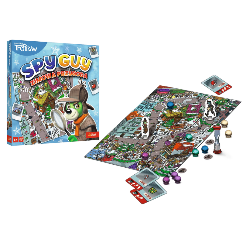 Gra spy guy zimowa przygoda rodzina treflików trefl 02516