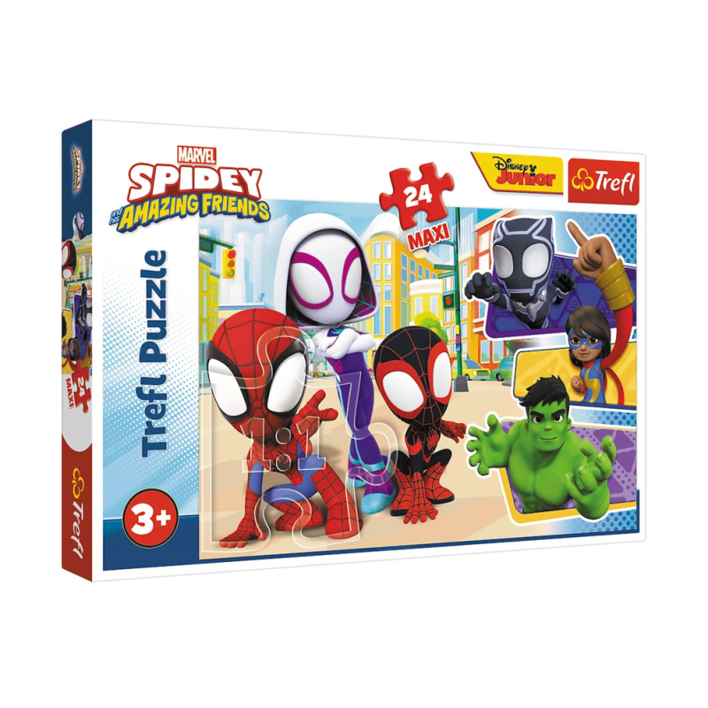 Puzzle 24 Maxi Spiday i Przyjaciele Trefl - EAN: 5900511143485 Puzzle 24 Maxi Spiday i Przyjaciele Trefl - EAN: 5900511143485