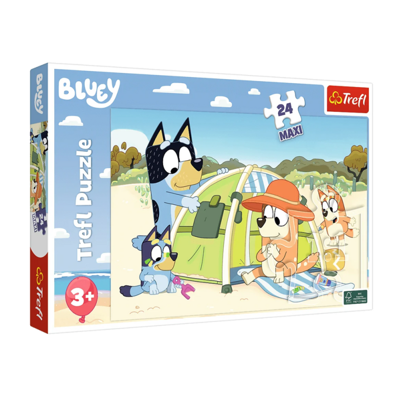 Puzzle 24 Maxi - Wspaniały Dzień Bluey Trefl EAN 5900511143577