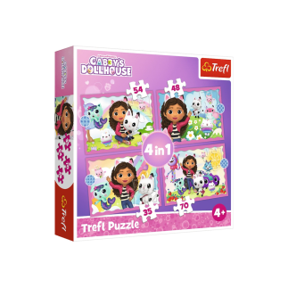 Puzzle 4w1 przygody gabi trefl 34620
