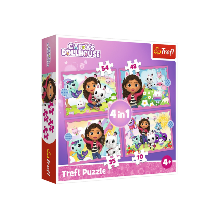 Puzzle 4w1 przygody gabi trefl 34620