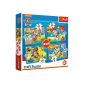 Puzzle 4w1 psi patrol biegnące pieski trefl 34628