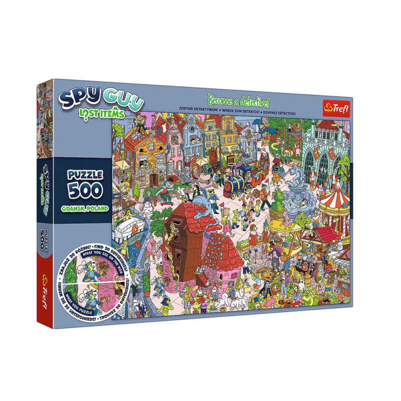 Puzzle spy guy lost items gdańsk, poland 500 el.trefl 37479