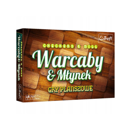 Gra planszowa warcaby i młynek trefl 01681