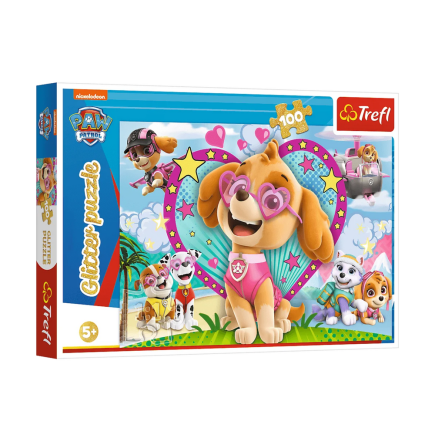Puzzle 100el. w blasku skye trefl 14818
