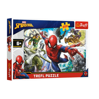 Puzzle 200 el. urodzony bohater disney marvel spiderman trefl 13235