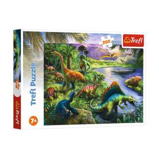 Puzzle 200 el. drapieżne dinozaury trefl 13281