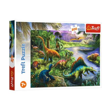 Puzzle 200 el. drapieżne dinozaury trefl 13281