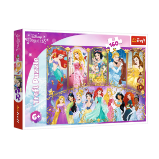 Puzzle portrety księżniczek 160el. trefl 15407